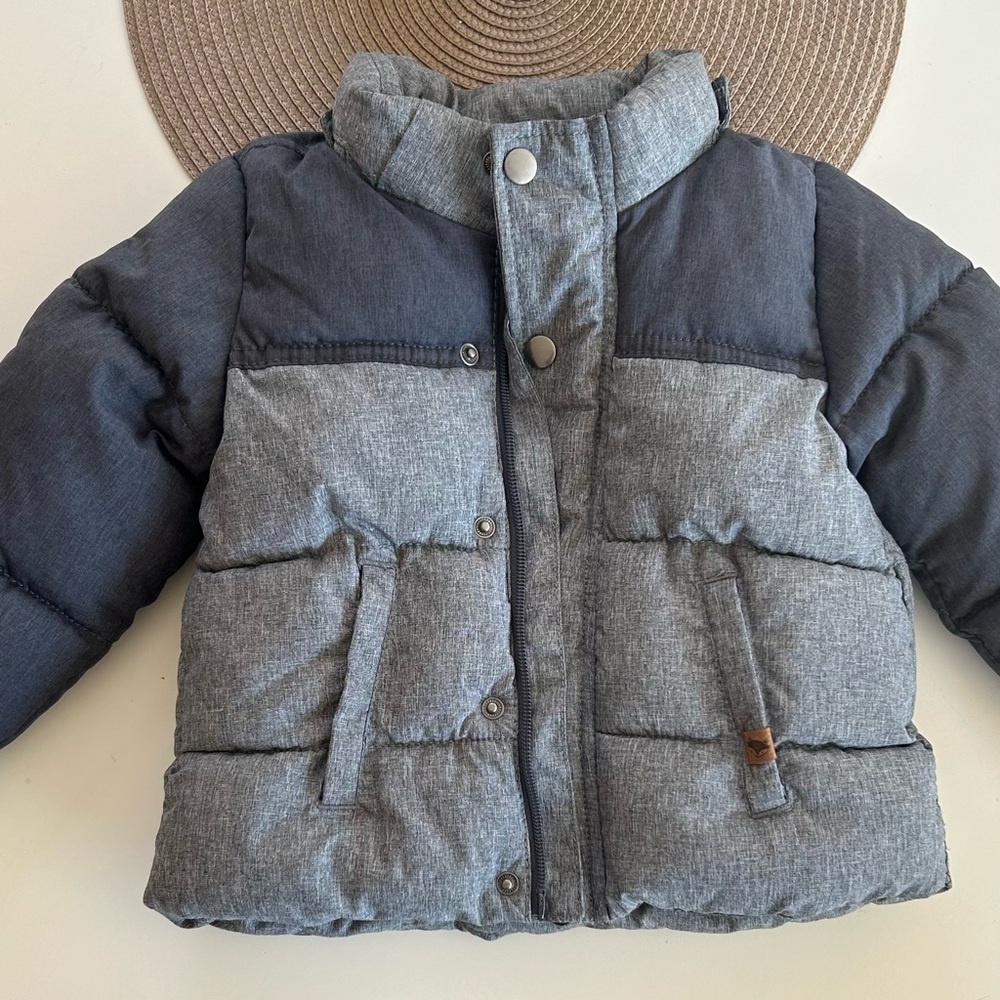 Kids' Gray Puffer Jacket